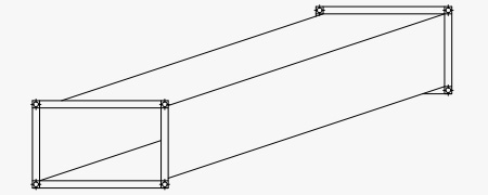 Чертеж прямоугольного воздуховода